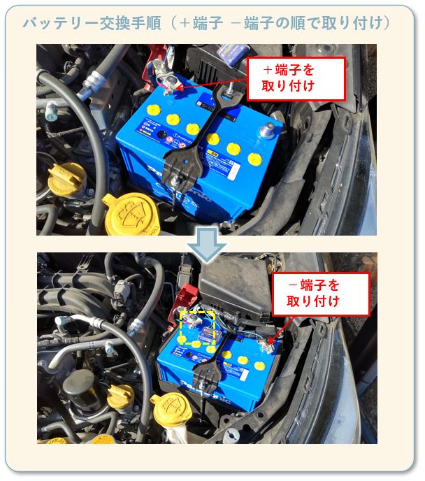 インプレッサスポーツのバッテリー交換手順7