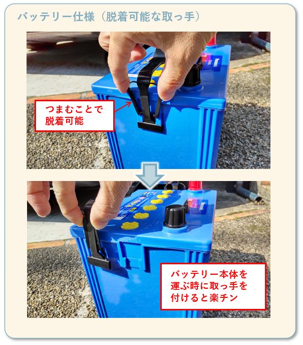 パナソニック製バッテリー caos の仕様
